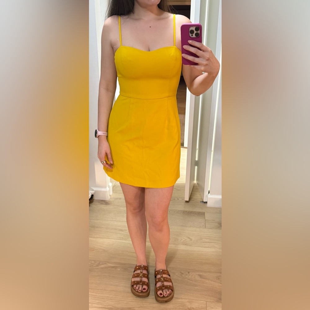 French Connection Yellow Mini Dress